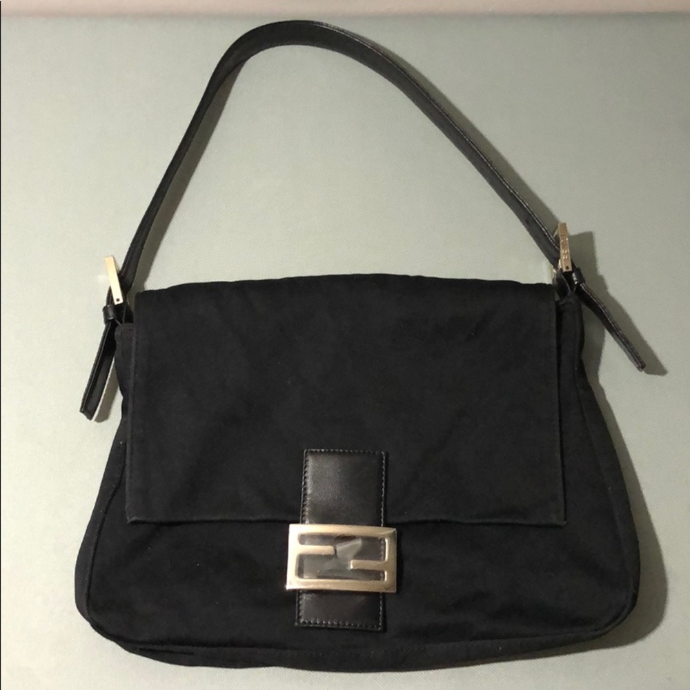 Fendi Mama Baguette Bag vintage leather trim